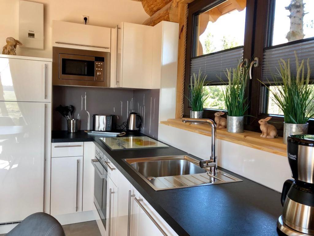 Naturstammhaus Und Appartements Zum Brockenbaecker Tanne Exteriér fotografie