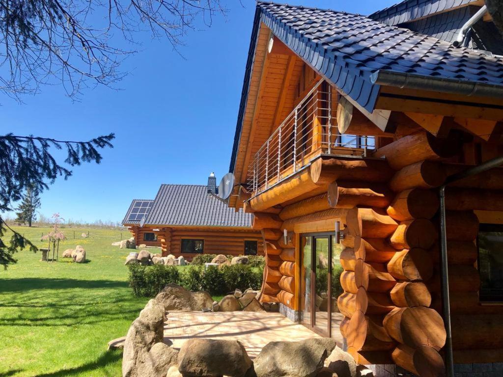 Naturstammhaus Und Appartements Zum Brockenbaecker Tanne Exteriér fotografie