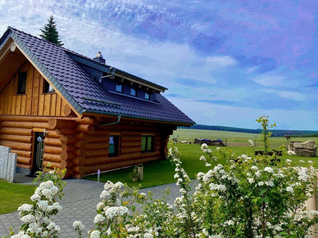 Naturstammhaus Und Appartements Zum Brockenbaecker Tanne Exteriér fotografie