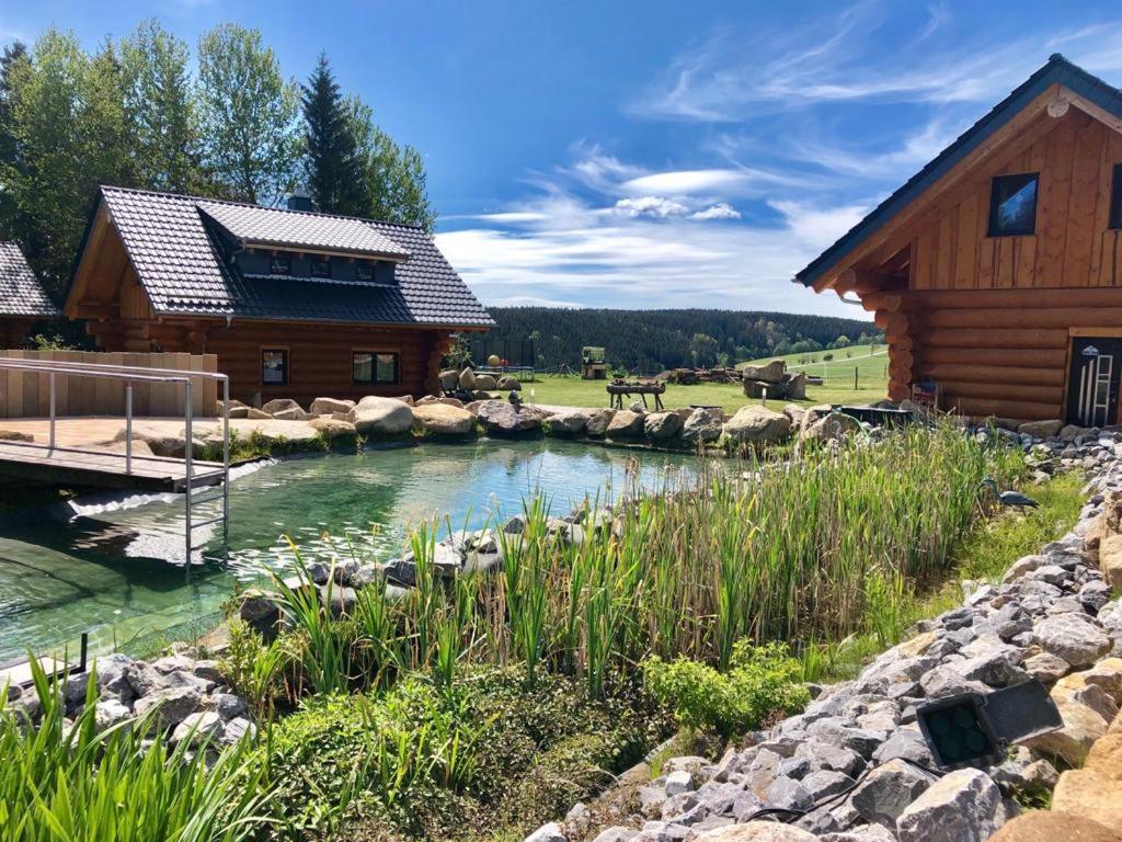 Naturstammhaus Und Appartements Zum Brockenbaecker Tanne Exteriér fotografie