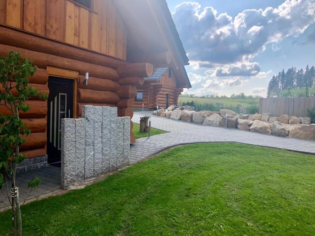 Naturstammhaus Und Appartements Zum Brockenbaecker Tanne Exteriér fotografie